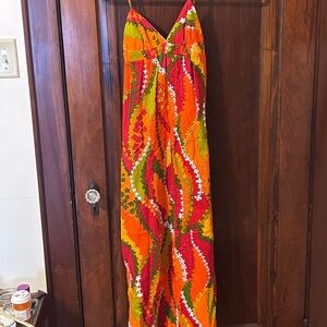 Vibrant Multicolor Maxi Dress